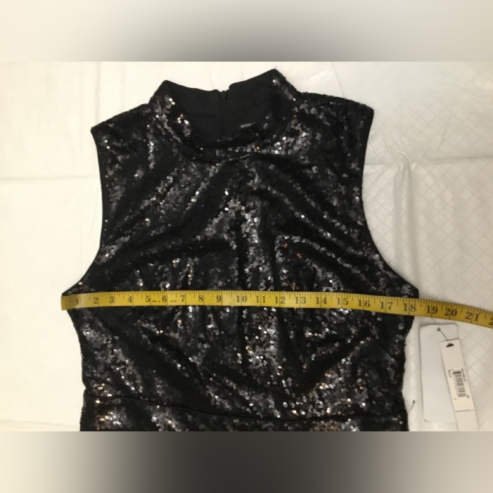 Maggy London Black Sequin Backless Dress - Picture 8 of 15